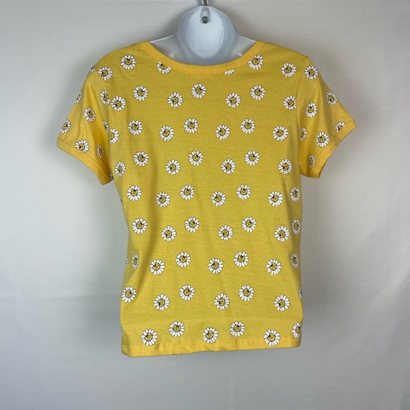Yellow Daisy Print Women's Top XS - Picture 7 of 8